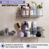 KINCMAX Premium Shower Caddy - 2-Pack Adhesive Organizer, No Drill Rustproof Stainless Steel Shower Shelves