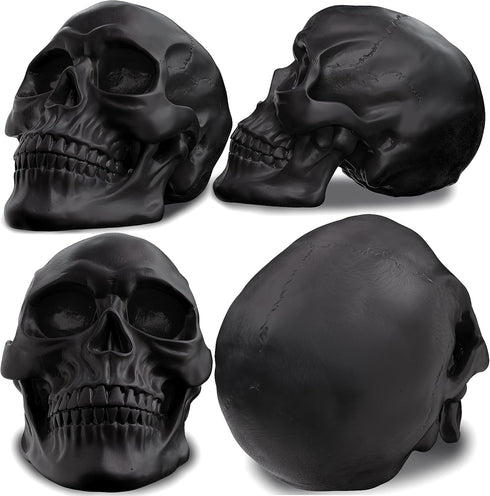 READAEER Resin Skull, Human Head Model for Home Decoration, Halloween Statue, Skull Model for Bookshelf and Desktop