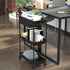 SimpleHouseware Standard Slim Rolling Storage Cart, 3-Tier, Black