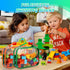 8 Packs Toy Storage Bags with Zipper, Clear PVC Organizing Bags, Reusable Toy Storage Organizer with Portable Handle