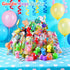 HOZUZER 32 Packs Squishy Toys Kids Party Favors - Popping Eyes Animal Keychains, Fidget Toys Bulk for Kids Birthday