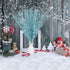 DearHouse 22 Pcs Christmas Glitter Berries Stems, 16.5 Artificial Picks for Holiday Crafts and Home Decoration (Blue)