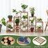 5 10 Uneedem Wood Plant Stand Indoor Outdoor Corner Plant Shelf Stand, Tiered Potted Flower Plant Stands for Indoor