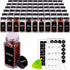Churboro 66 Spice Jars with 547 Labels- Glass Spice Jars with Black