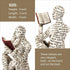 Dlfghos 3 Pieces Pulp Reading Women Figurine Thinker Statue Decor Modern Figurines Abstract Aesthetic Sculpture