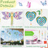 6 3D YUNVI Pcs Diamonds Paintings Suncatcher, Double Sided Diamonds Paintings Wind Chime Paint by Number, Diamond