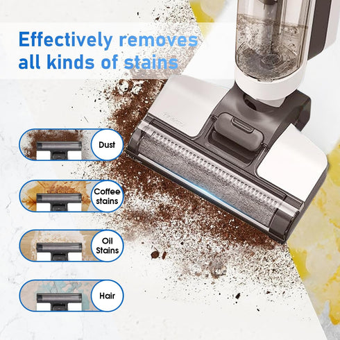 Vylaier S5 S5 2 2 2 Roller Brush Replacement and Vacuum Filter Kit Compatible Only with Tineco Floor ONE / Floor One