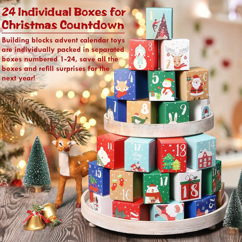 Asoulin 2025 24 Countdown 25-In-1 Set 6+ Advent Calendar Boys, Days STEM Space Explorer Rover & Space Shuttle Building