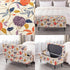 FUANGUI Ottoman Cover Stretch Storage Ottoman Bench Slipcover Printed Folding Storage Bench Ottoman Cover Footrest