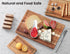 Kitchen(Set 3),Wooden Set Fibogollo Acacia Wood Cutting Boards for of Chopping Boards with Juice Groove,Serving Board