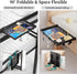 Foldable Bedside Shelf, Metal Clip-On Bed Tray Table for Bunk Bed & Dorm Beds, Dorm Room Essentials Organizer