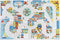 Janod - Children's Car Rug - City Theme - Soft & Non-Slip