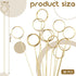 Hotop 30 Pcs Floral Card Holder Pick, Metal Wire Flower Place Card Stick for Centerpiece Table Wedding Favor