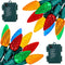 Brightown C6 LED Christmas String Lights - 2 Pack 20ft 60LED Battery