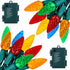 Brightown C6 LED Christmas String Lights - 2 Pack 20ft 60LED Battery
