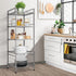 GIOTORENT 5-Wire Standing Storage Shelf, Metal Shelving Unit Pantry Rack for Laundry Kitchen Bathroom Organizer (Silver)