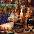 Tassika 63 Pack Witchcraft Starter Kit, Witchcraft Supplies for Wiccan Altar- of Crystals Dried Herbs, Colored Magic