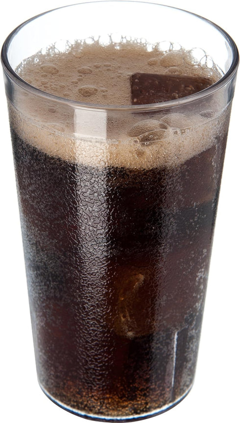 Carlisle FoodService Products 52128107 Stackable Shatter-Resistant Plastic Tumbler, 12 oz., Clear, Pack of 6