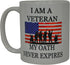 Rogue River Tactical Military Veteran Coffee Mug - I Am A My Oath Never Expires, USA Flag Gift for Marine Navy