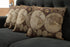 Ambesonne World Map Throw Pillow Cushion Case, Pack of 4, Vintage Design, 18", Beige Brown, Double-Sided