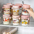 4 Pack 16 oz LANDNEOO Overnight Oats Containers with Lids and Spoons, Glass Mason Jars with Airtight Lids, Overnight