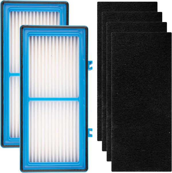 (6 Pack) 2 HEPA Filters + 4 Carbon Booster Filters Compatible with Holmes AER1 Type Total Air Filter Replacement Kit