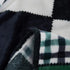 63x87, Tache Forest Green Farmhouse Super Soft Micro Fleece Plaid Patchwork Plush Lightweight Dual-Sided Decorative