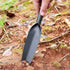 Willow Leaf-Shaped 12-inch Garden Trowel Tool, High-Carbon Steel Heavy Duty Manual Potting Tool (Grey)