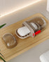 PEISAINOX Travel Soap Case, Leakproof Soap Container with Lid, Portable Bar Soap Holder for Traveling, Soap Dish
