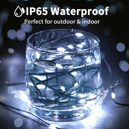 ziloes 33 100 8 Fairy Lights FT LED USB Twinkle String Lights Plug in Lights with Remote and Timer Modes Waterproof