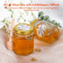 3oz 20Pack, (3 fl.oz-20Pack) Honey Jars with Dipper AuroTrends Glass Jars for Baby Shower Favors/Wedding Favors
