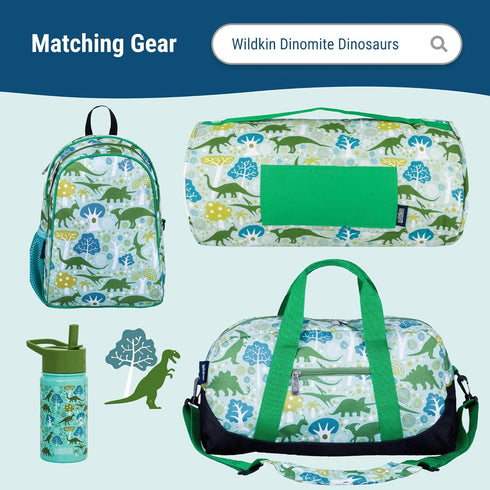 Wildkin Kids Insulated Lunch Box, Durable and Reusable for School & Travel - Dinomite Dinosaur