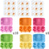 LayHyand Dozen 36 Pack, 6 Count 36 Half Egg Cartons Colorful Blank Natural Pulp Egg Holder for Chicken Eggs Reusable