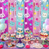 2 Pack 3.3 6.6 Tiamon Cat Dollhouse Party Decorations x Ft Foil Fringe Curtains Cute Cat Birthday Backdrop Tinsel