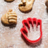 Suck UK Hand Cookie Cutter - Hand Shaped Novelty Cookie Cutter - Plastic Pastry Cutters for Kids - Red
