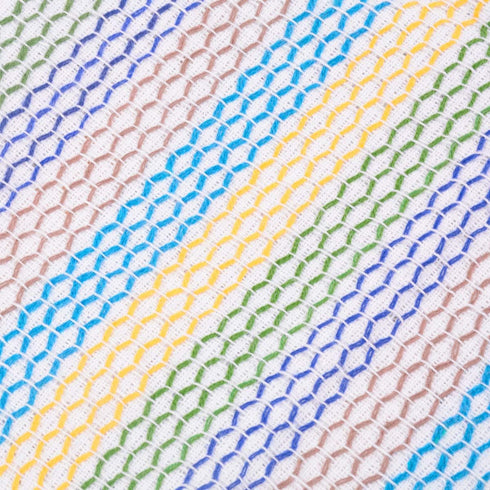 Kitchen Dish Cloths 100% Cotton Tea Towels, Soft and Absorbent, Machine Washable Set of 8 Multi Colors