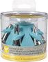 Wilton Biscuit/Cookie Piping Tip Set with Silicone Stand, 7 Piece in Turquoise for Baking Enthusiasts
