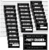 BLUE PANDA 25 Pack Bachelorette Mugshot Signs with Height Chart - Party Decorations