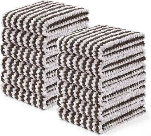 Homaxy Kitchen Towels(12 Pack, 10 x 20 inches), Ultra Soft and Absorbent