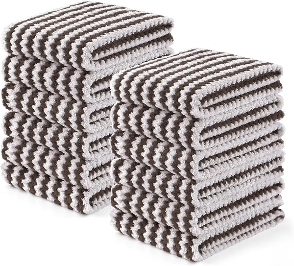 Homaxy Kitchen Towels(12 Pack, 10 x 20 inches), Ultra Soft and Absorbent