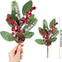 12 14 Inch Tatuo Pieces Christmas Pine Picks and Sprays Artificial Assorted Berry Stem Large Faux Pine Cone Branches