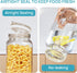 78oz 3 Pack 8 Vtopmart Glass Food Storage Jars with Airtight Clamp Lids, Large Kitchen Canisters for Flour, Cereal