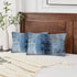 Blue and Grey Abstract Art Pillow Cover, Gallery Modern Decorative Throw Pillows Cushion Cover, Set of 2
