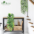 2Pcs Der Rose Fake Plants Artificial Potted Faux Hanging Ivy Vines Plants Indoor for Home Bathroom Shelf Wall Bookshelf