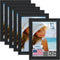 Icona Bay 5x7 Picture Frames, Black, 12 Pack, Beautifully Detailed Molding, Contemporary Set for Wall Mount or Table Top
