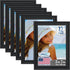 Icona Bay 5x7 Picture Frames, Black, 12 Pack, Beautifully Detailed Molding, Contemporary Set for Wall Mount or Table Top