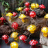 JASHIKA Mushroom Dcor Fairy String Lights-3D Mushroom Lights USB Plug in or