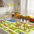 Kids Non-Slip Car Play Rug, Educational Road Traffic Carpet for Bedroom and Boys Playroom, Multi Color Mat