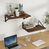 12 Inch 16W 12D Set 2, Floating Shelves, Deep Rustic Wood Wall Storage, x Wall Shelves of Heavy Duty Metal Brackets