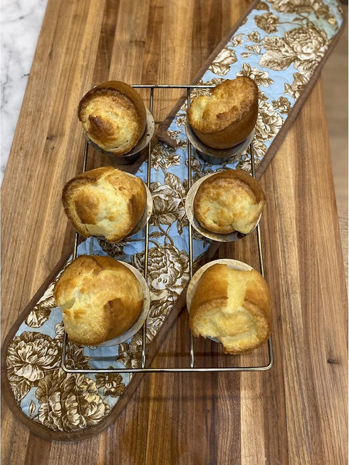 Fox Run 6 Cup Popover, Yorkshire Pudding and Cupcake Pan, Stainless Steel
